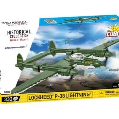 Airplane Model*Cobi 5882 Lockheed P-38 Lightning - Miniature Marvels: Airplane Models & Painted Dice