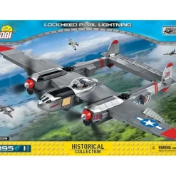 Airplane Model*COBI 5539 Lockheed P-38 Lightning - Miniature Marvels: Airplane Models & Painted Dice