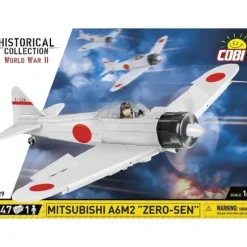 Airplane Model*Cobi 5729 Mitsubishi A6M2 "Zero-Sen" - Miniature Marvels: Airplane Models & Painted Dice