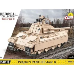 Airplane Model*COBI 2566 PzKpfw V Panther Ausf. G - Miniature Marvels: Airplane Models & Painted Dice