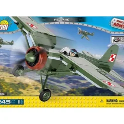 Airplane Model*COBI 5516 PZL P.11c - Miniature Marvels: Airplane Models & Painted Dice