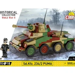 Airplane Model*Cobi 2287 Sd.Kfz. 234/2 Puma - Miniature Marvels: Airplane Models & Painted Dice
