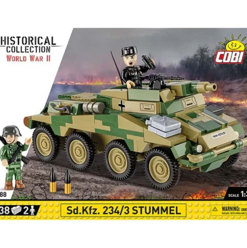 Airplane Model*Cobi 2288 Sd.Kfz. 234/3 Stummel - Miniature Marvels: Airplane Models & Painted Dice