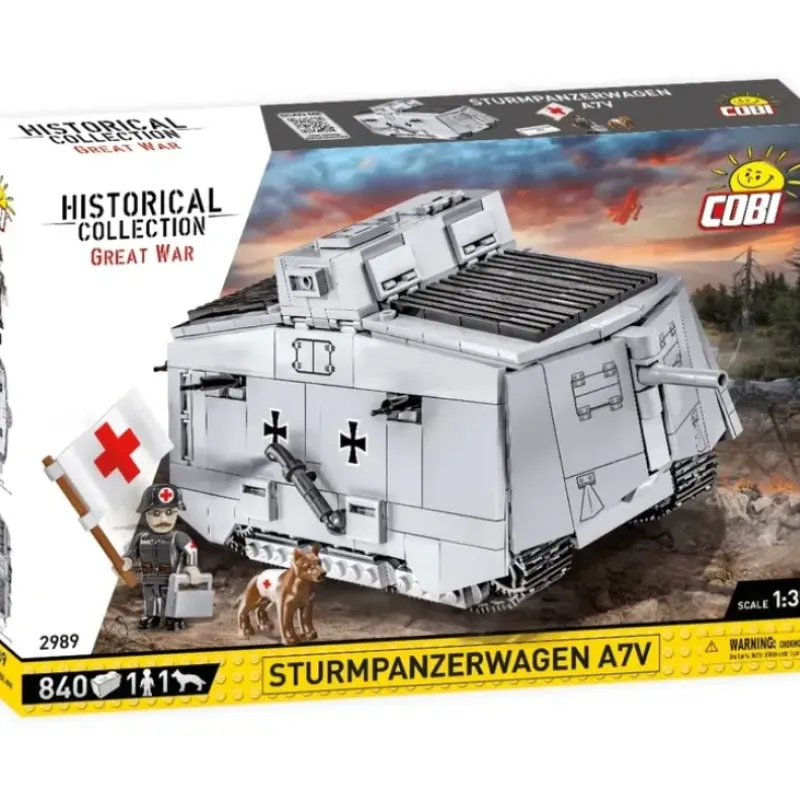 Airplane Model*Cobi 2989 Sturmpanzerwagen A7V - Miniature Marvels: Airplane Models & Painted Dice