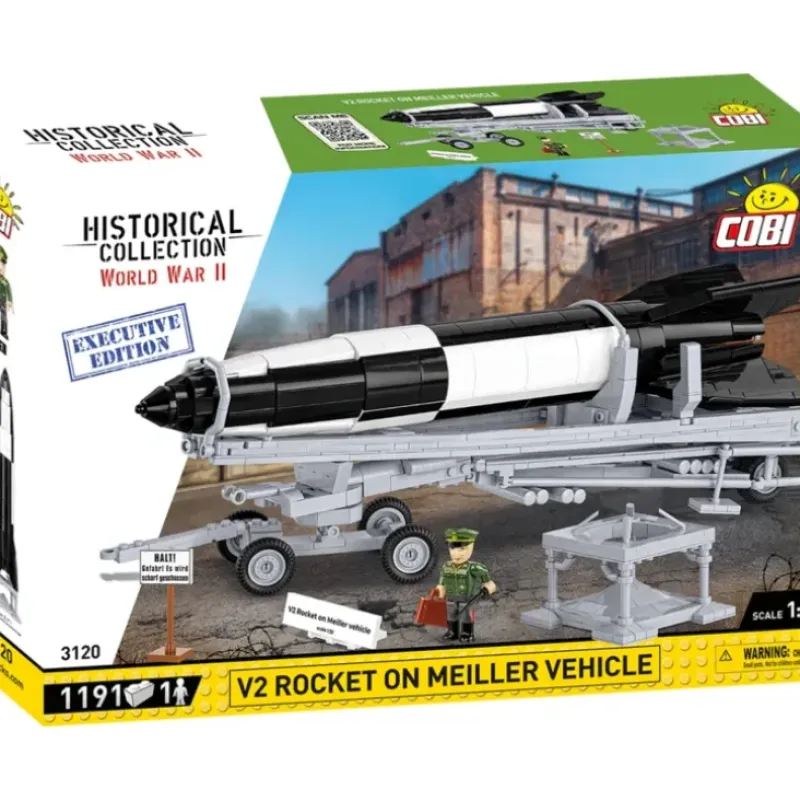 Airplane Model*Cobi 3120 V2 Rocket On Meiller Vehicle - Miniature Marvels: Airplane Models & Painted Dice