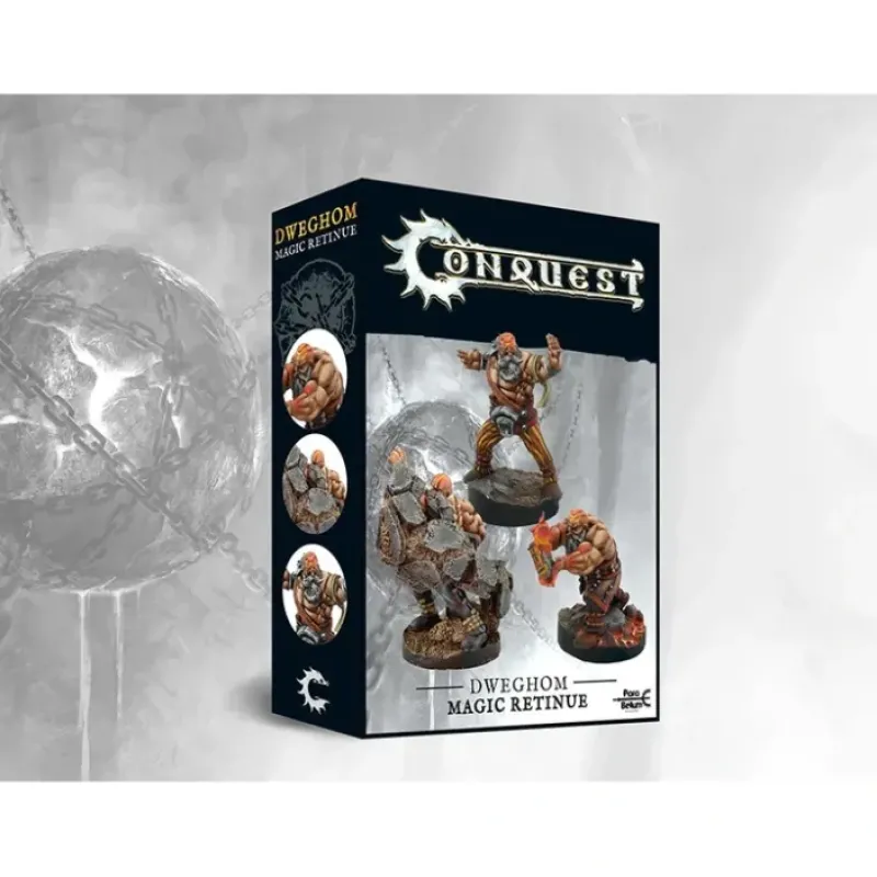 Miniature<Conquest, Dweghom - Magic Retinue (PBW7342) LTG CONQ-13383 - Miniature Marvels: Airplane Models & Painted Dice