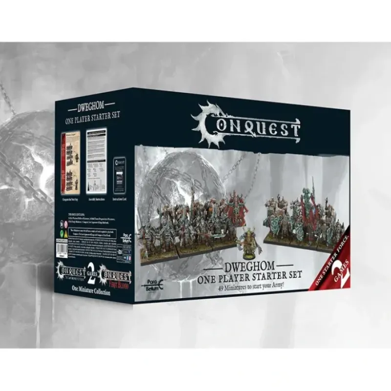 Miniature<Conquest, Dweghom - One Player Starter Set (PBW6057) LTG CONQ-13864 - Miniature Marvels: Airplane Models & Painted Dice