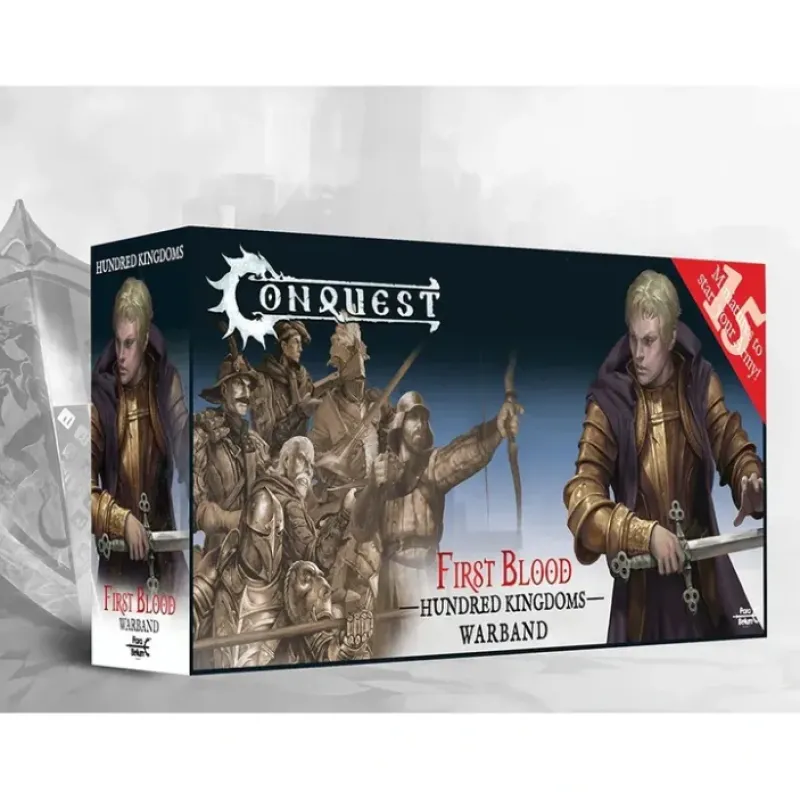 Miniature<Conquest, Hundred Kingdoms - First Blood Warband (PBW6060) LTG CONQ-15233 - Miniature Marvels: Airplane Models & Painted Dice