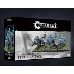 Miniature<Conquest, Nords - Fenr Beastpack Wargs (PBW4408) LTG CONQ-12478 - Miniature Marvels: Airplane Models & Painted Dice