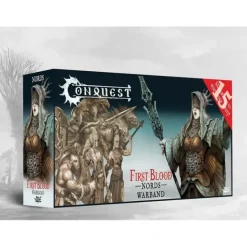 Miniature<Conquest, Nords - First Blood Warband (PBW6063) LTG CONQ-15264 - Miniature Marvels: Airplane Models & Painted Dice
