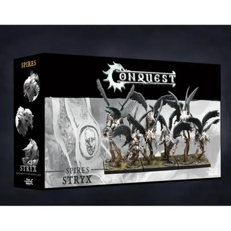 Miniature<Conquest, Spires- Stryx (PBW1120) LTG CONQ-12812 - Miniature Marvels: Airplane Models & Painted Dice