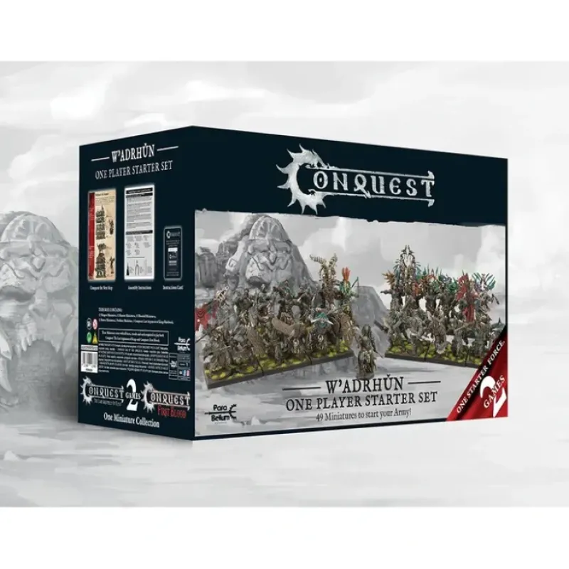 Miniature<Conquest, W'adrhun - One Player Starter Set (PBW6059) LTG CONQ-13888 - Miniature Marvels: Airplane Models & Painted Dice