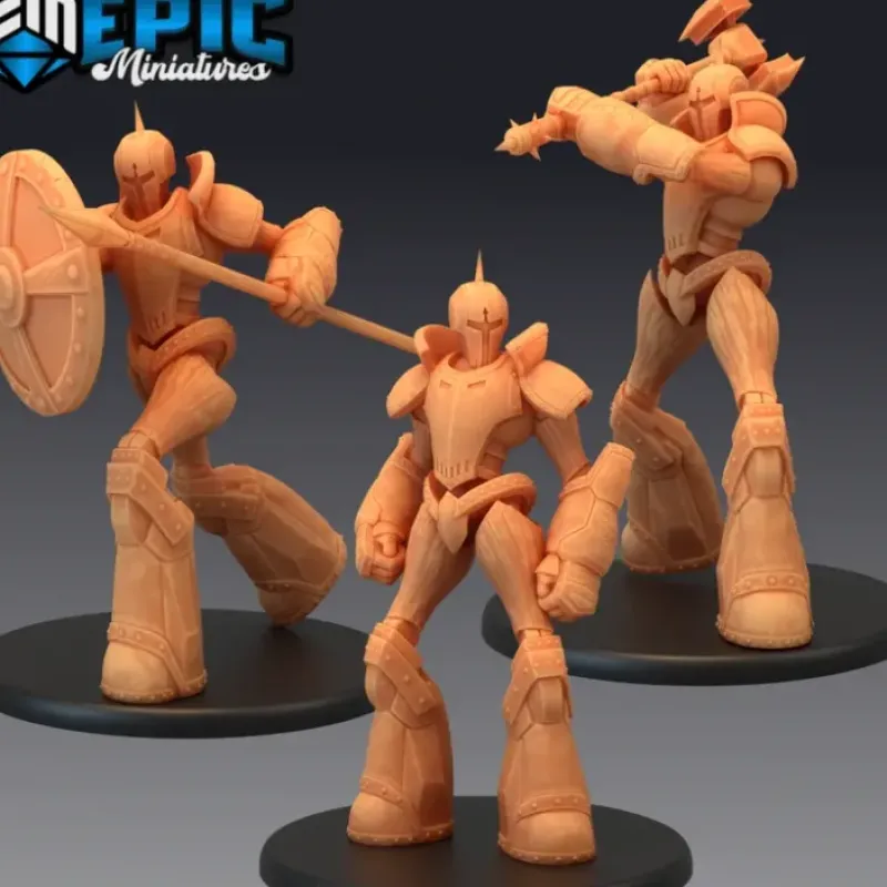 Miniature<Construct Guards - Miniature Marvels: Airplane Models & Painted Dice