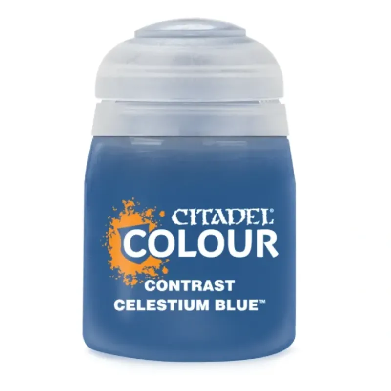 Paint<CONTRAST: CELESTIUM BLUE (18ML) - Miniature Marvels: Airplane Models & Painted Dice
