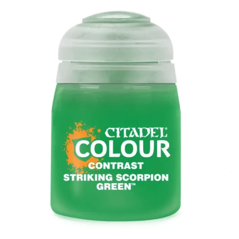 Paint<CONTRAST: S/SCORPION GREEN (18ML - Miniature Marvels: Airplane Models & Painted Dice