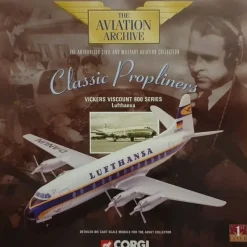 Airplane Model*Corgi 47604 1:144 Lufthansa Vickers Viscount 800 - Miniature Marvels: Airplane Models & Painted Dice