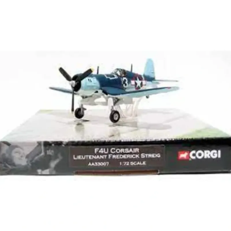 Airplane Model*Corgi AA33007 1:72 F4U Corsair USN VF-17 Jolly Rogers, Frederick Streig, February 1944 - Miniature Marvels: Airplane Models & Painted Dice