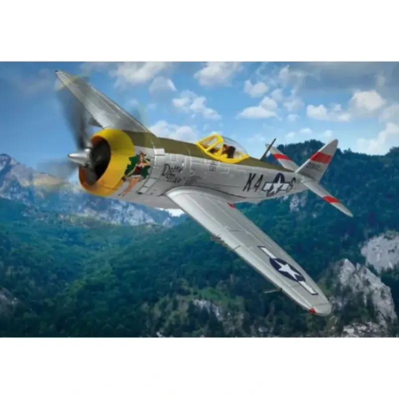 Airplane Model*Corgi AA33827 1:72 Republic P-47D Thunderbolt, 'Dottie Mae - Miniature Marvels: Airplane Models & Painted Dice