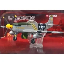 Airplane Model*Corgi HC32216 1:72 P-51D Mustang USAAF 82nd TRS, #44-72505 "The Flying Undertaker" , William Shomo - Miniature Marvels: Airplane Models & Painted Dice