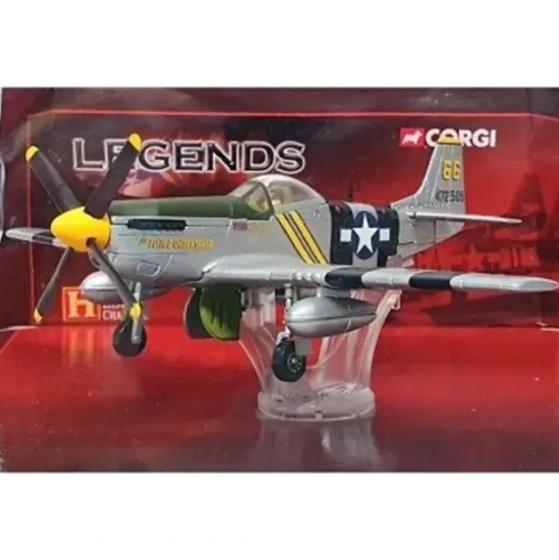 Airplane Model*Corgi HC32216 1:72 P-51D Mustang USAAF 82nd TRS, #44-72505 "The Flying Undertaker" , William Shomo - Miniature Marvels: Airplane Models & Painted Dice