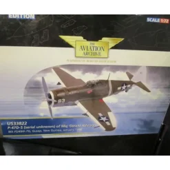 Airplane Model*Corgi US33822 1:72 Republic P-47D Thunderbolt USAAF 49th FG, 9th FS, Gerald Johnson, Gusap, New Guinea, January 1944 - Miniature Marvels: Airplane Models & Painted Dice