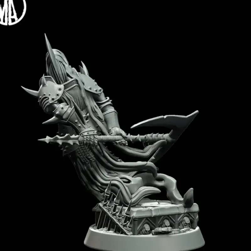 Miniature<Corrupted Fiend Charging - Miniature Marvels: Airplane Models & Painted Dice