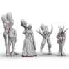 Miniature<Corrupted Towns Folk Bundle - Miniature Marvels: Airplane Models & Painted Dice