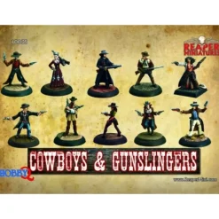 Miniature<Cowboys & Gunslingers: Boxed Set RPR 10035 - Miniature Marvels: Airplane Models & Painted Dice