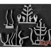 Miniature<Creature Components: Dark Heaven Legends RPR 03334 - Miniature Marvels: Airplane Models & Painted Dice
