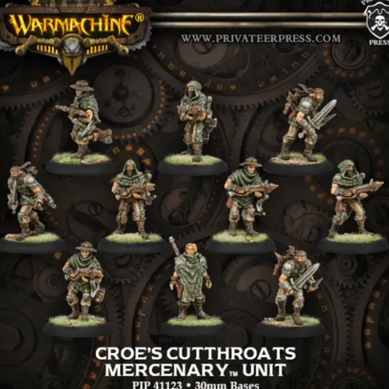 Miniature<Croes Cutthroats: Mercenaries - Unit PIP 41123 - Miniature Marvels: Airplane Models & Painted Dice