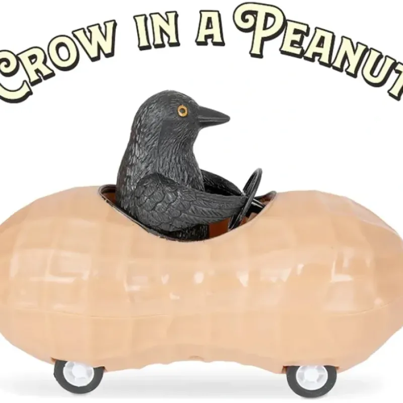 Egpull<Crow in a Peanut - Cute Pullback Racing Car Child Toy - Archie McPhee - Miniature Marvels: Airplane Models & Painted Dice