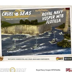 Shop All*Cruel Seas - Royal Navy: Vosper MTB Flotilla - Miniature Marvels: Airplane Models & Painted Dice