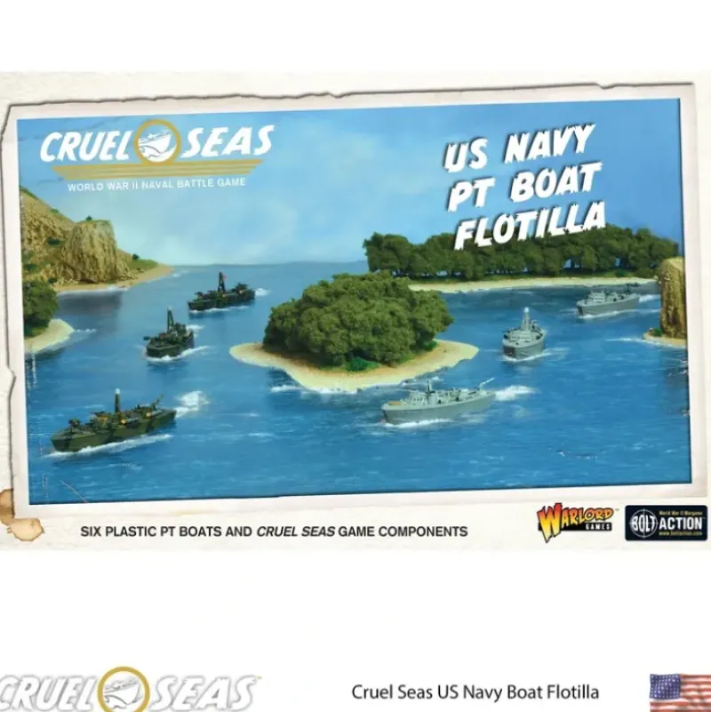 Shop All*Cruel Seas - US Navy: PT Boat Flotilla - Miniature Marvels: Airplane Models & Painted Dice