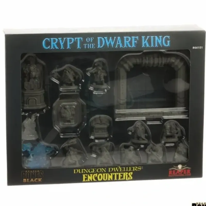 Miniature<Crypt of the Dwarf King Boxed Set: Bones Black RPR 44151 - Miniature Marvels: Airplane Models & Painted Dice