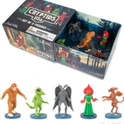 Egpull<Cryptids USA - Bigfoot Monster Mini Assorted Figurine Toy Set - Archie McPhee - Miniature Marvels: Airplane Models & Painted Dice