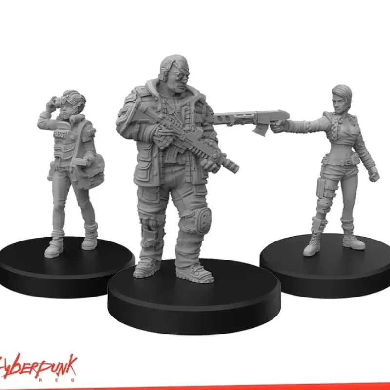 Shop All*Cyberpunk RED Miniatures: Edgerunners D - MFC 33004 - Miniature Marvels: Airplane Models & Painted Dice