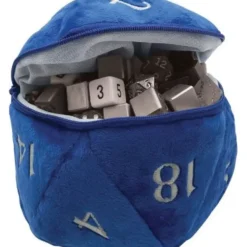 Accessories<D20 Plush Dice Bag - Blue - Miniature Marvels: Airplane Models & Painted Dice