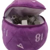 Accessories<D20 Plush Dice Bag - Purple - Miniature Marvels: Airplane Models & Painted Dice