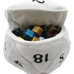 Shop All*D20 Plush Dice Bag - White - Miniature Marvels: Airplane Models & Painted Dice