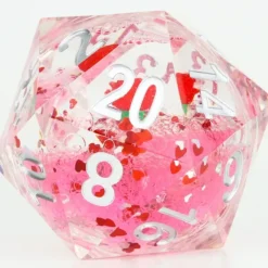 Shop All*d20 single 54mm Valentine's Rose Snow Globe - Miniature Marvels: Airplane Models & Painted Dice