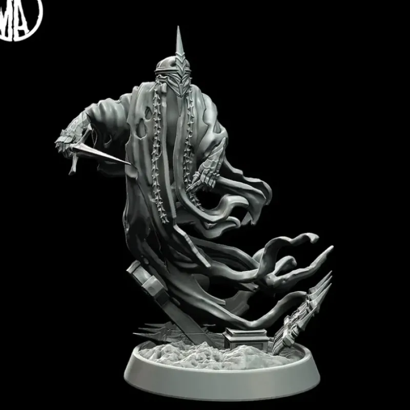 Miniature<Damned Spirit Attacking - Miniature Marvels: Airplane Models & Painted Dice