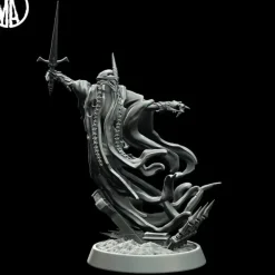 Miniature<Damned Spirit Commanding - Miniature Marvels: Airplane Models & Painted Dice