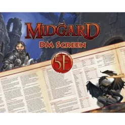 Shop All*D&D 5E: Midgard GM Screen - Miniature Marvels: Airplane Models & Painted Dice