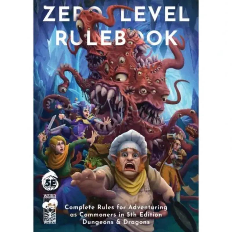 Shop All*D&D 5E: Zero Level Rulebook for 5E - Miniature Marvels: Airplane Models & Painted Dice