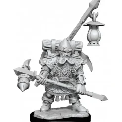 Miniature<D&D Frameworks: W01 - Dwarf Fighter Male WZK 75036 - Miniature Marvels: Airplane Models & Painted Dice