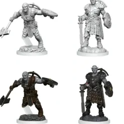 Miniature<D&D Nolzur's Marvelous Miniatures: Earth Genasi Fighter WZK 90402 - Miniature Marvels: Airplane Models & Painted Dice