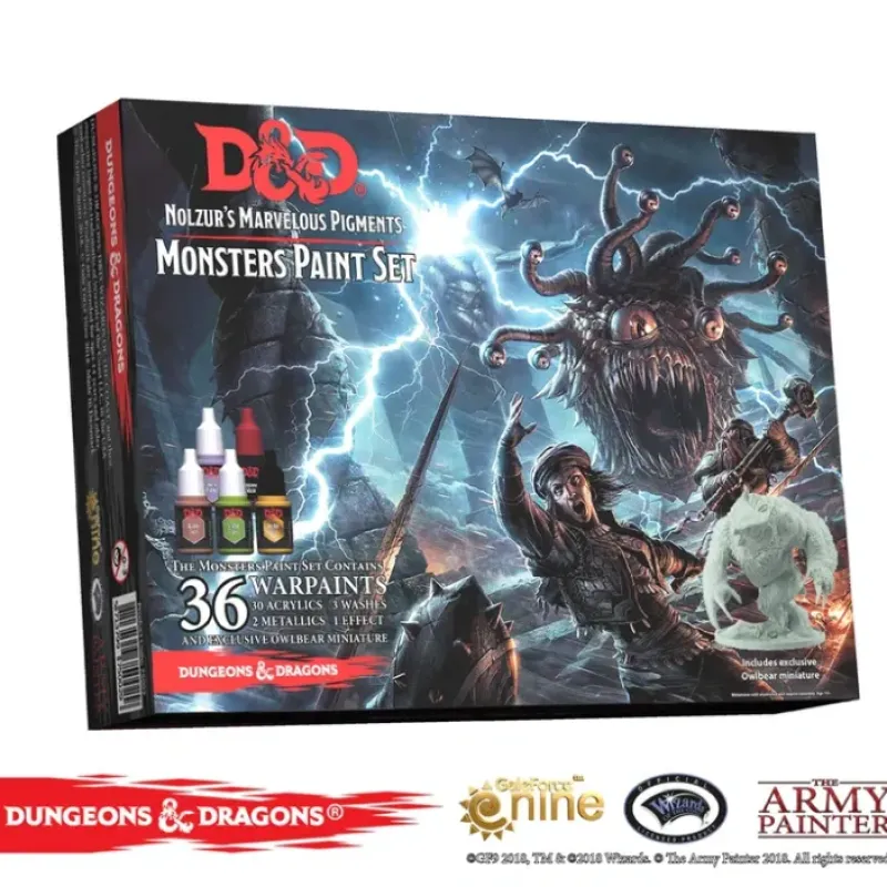 Paint<D&D Nolzur's Marvelous Pigments: Monster Paint Set TAP 75002 - Miniature Marvels: Airplane Models & Painted Dice