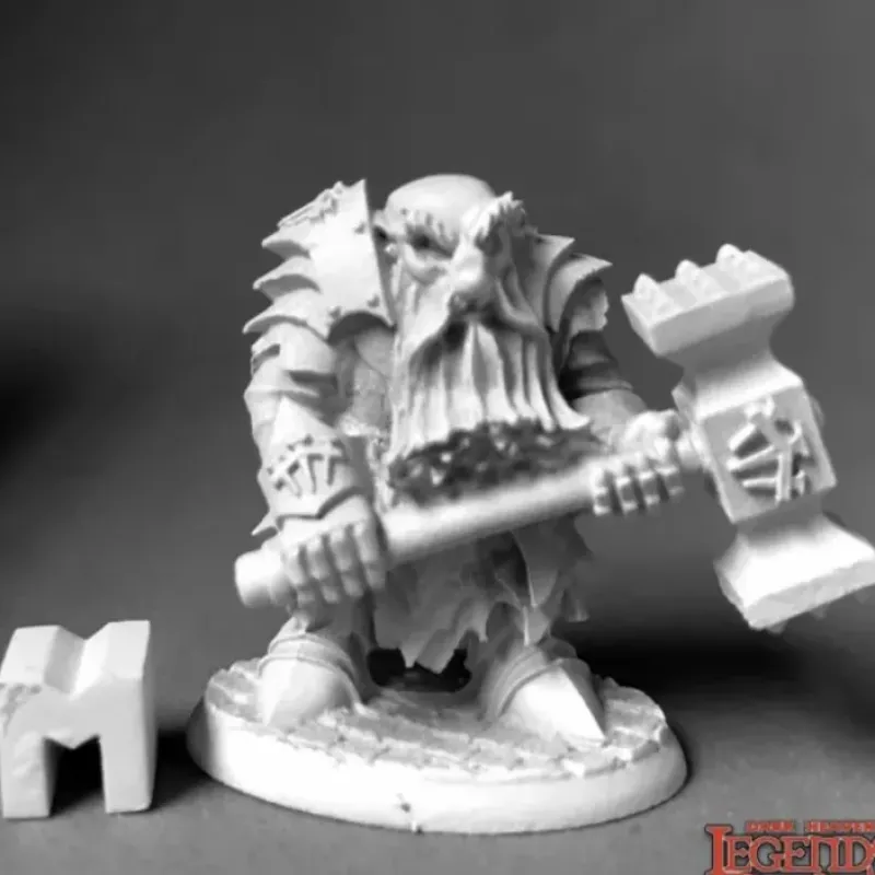 Miniature<Dark Dwarf Pounder: Dark Heaven Legends RPR 03898 - Miniature Marvels: Airplane Models & Painted Dice