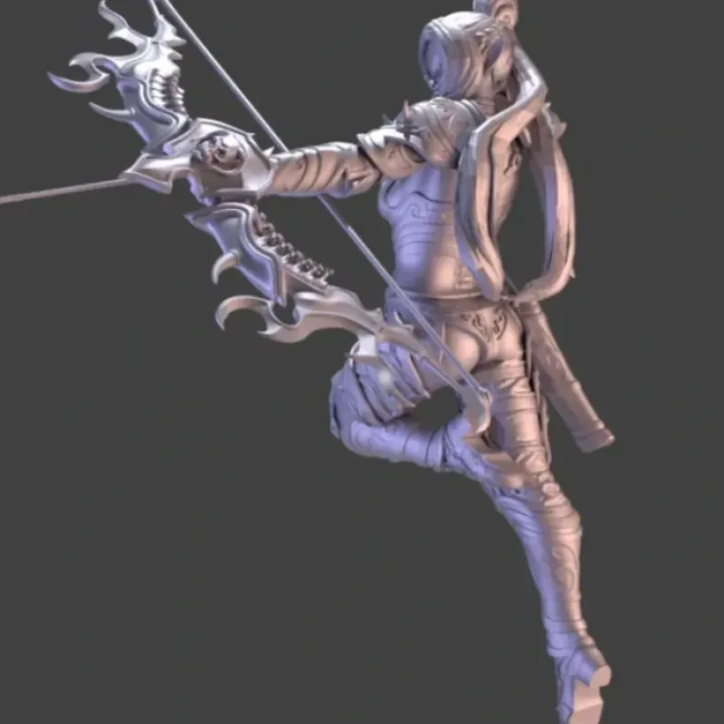 Miniature<Dark Elf, Battle Armor - Miniature Marvels: Airplane Models & Painted Dice