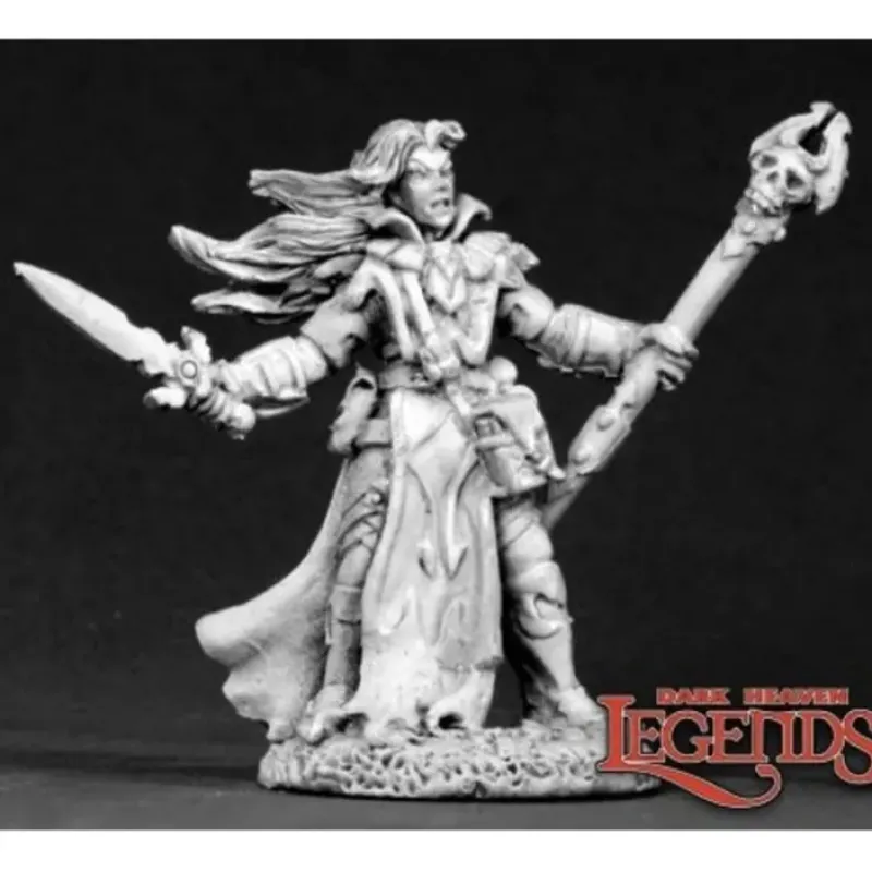 Miniature<Dark Elf Sorcerer: Dark Heaven Legends RPR 02613 - Miniature Marvels: Airplane Models & Painted Dice